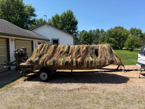 Customer photo review of Hunting Blind Raffia Grass (Pack)