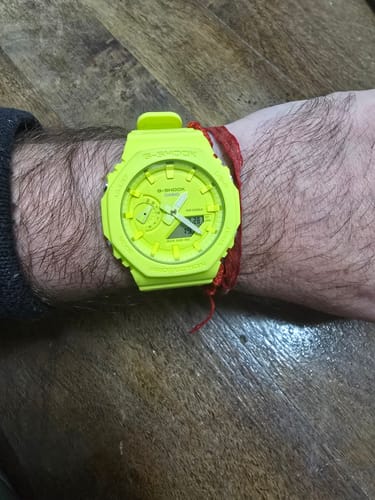Customer photo review of Reloj Casio G-Shock Royal Oak "Casioak" GA-2100-9A9ER Carbon Core Verde