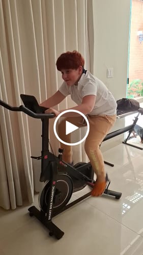 Customer video review of Bicicleta Ergométrica Smart Bike Magnetic MegaGym