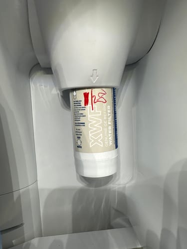Customer photo review of XWF Refrigerator Water Filter Replacement for GE Refrigerator Water Filter XWF Water Filter-2 Pack