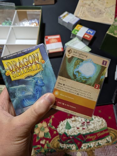 Customer photo review of Dragon Shield Matte Sleeves - Clear - Dragon Shield Card Sleeves (DISPLAY CASE)