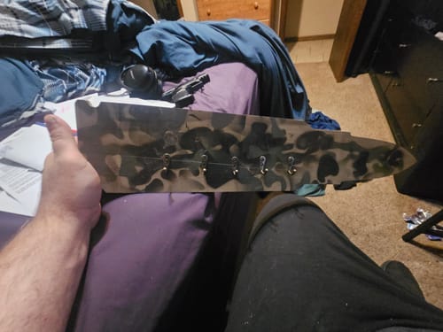 Customer photo review of 24x5.5" .308 Rifle Cartridge / Bullet Acrylic Router Template
