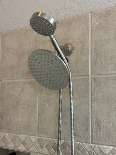 Customer photo review of 1-Spray Dual Shower Head Set