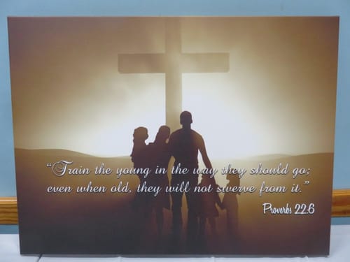 Customer photo review of Custom Christian Canvas Art