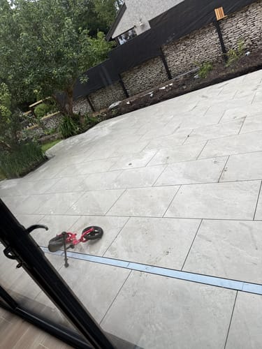 Customer photo review of Himalayan - White Porcelain Paving Tiles - 900 x 600 x 20mm