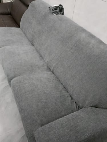 Customer photo review of Stretch Linen Sofa Covers - Anti Slip Couch Slipcover