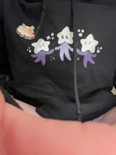Customer photo review of Star Babies Black Hoodie