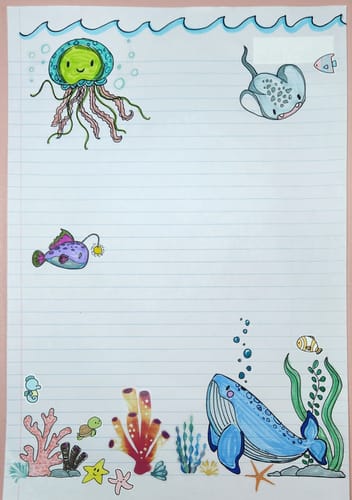 Customer photo review of Big Fish, Little Fish Sticker Sheet