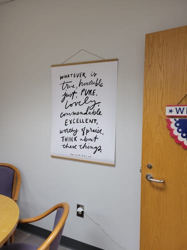 Customer photo review of Large Poster: Whatever is true