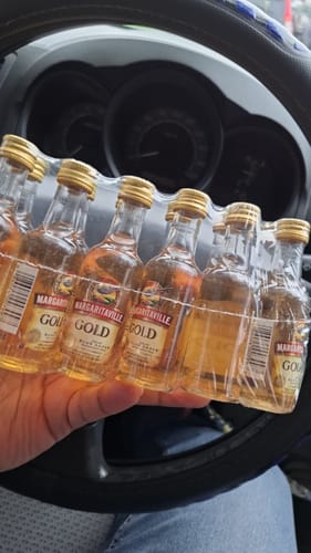 Customer photo review of Margaritaville Gold Blue Agave Premium Tequila Mini Shots (12 Of 50ML)