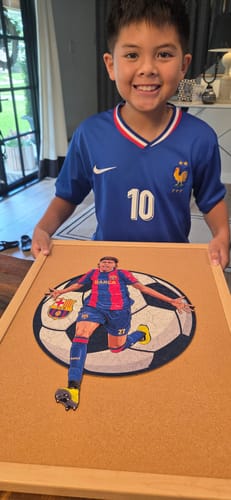 Customer photo review of Lamine Yamal - Wooden Puzzle
