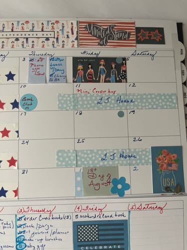 Customer photo review of Sticky Note Set: Mini Planner Size, Colorful