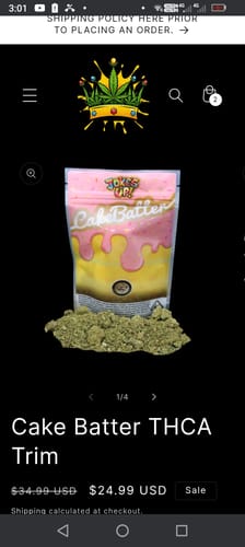 Customer photo review of Biscotti THCA Flower