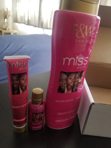 Customer photo review of Fair & White Miss White Beauty Active Brightening Cream for Face 50 ml / 1.6 Fl Oz