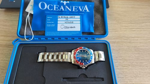 Customer photo review of Oceaneva™ Deep Marine Explorer GMT Automatic 1250M Men's Watch