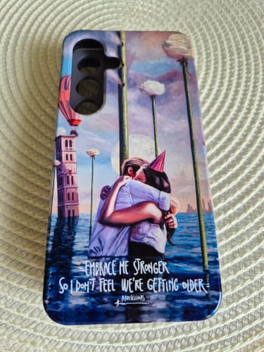 Customer photo review of Embrace Me Stronger So I Don't Feel We're Getting Older