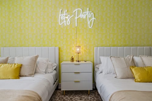 Customer photo review of Let's Party Led Neon Sign Light