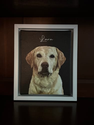 Customer photo review of Pet Art Canvas Wrap