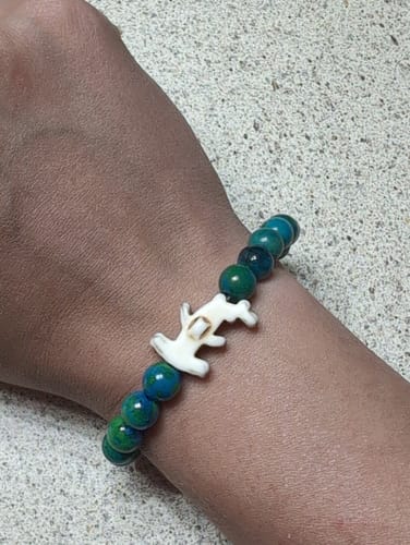 Customer photo review of The Shark Week Bracelet