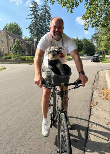 Customer photo review of Kvisp Dog Bike Carrier
