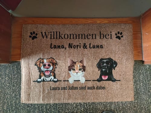 undefined review of Willkommen bei • Individuelle Fußmatte image 1 out of 1