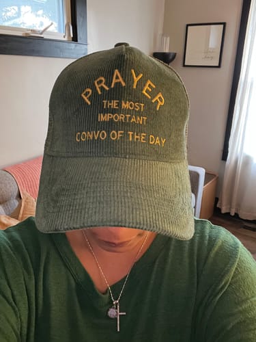 Customer photo review of Hat: Prayer