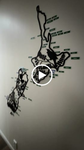 Customer video review of Kiwiana Native Bird NZ Map