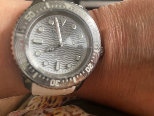 Customer photo review of Oceaneva 6000m Deep Marine Explorer VI Grade 5 Titanium Automatic Watch White Dial