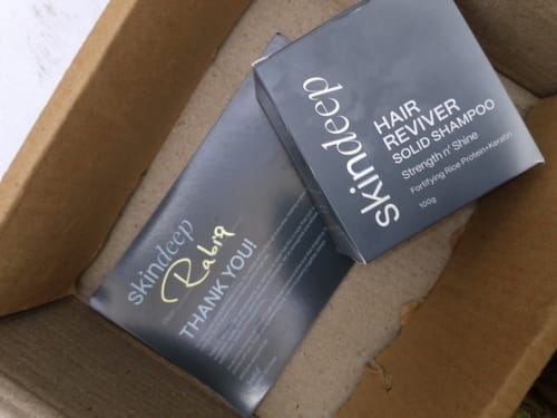 Customer photo review of HAIR REVIVER - Rice Protein Solid Shampoo