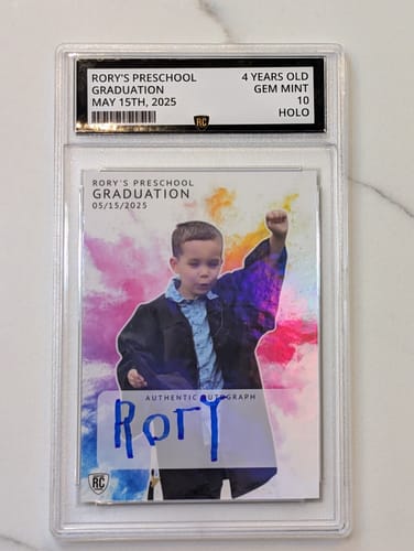 Customer photo review of Custom Graded Card