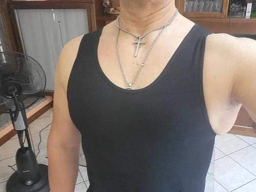 Customer photo review of AlphaShape | Kompressions Top