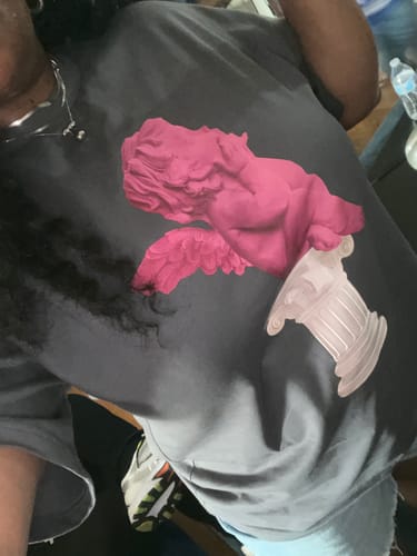 Customer photo review of Printed Short Sleeve T-Shirts