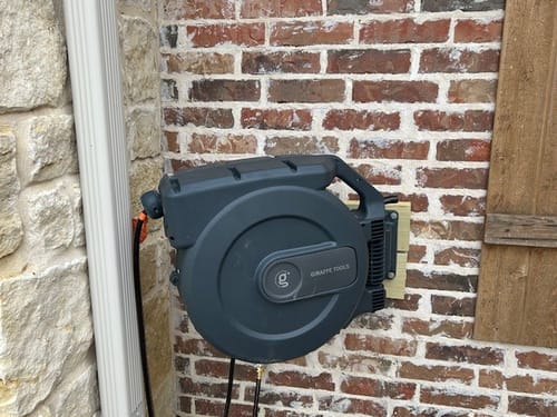 Customer photo review of Retractable Garden Hose Reel-1/2in-155ft