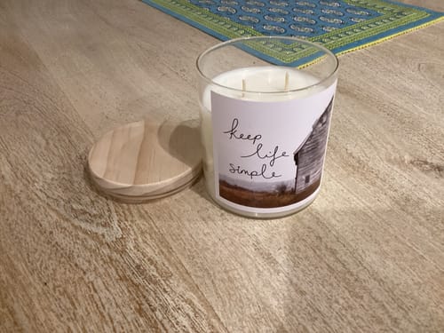 Customer photo review of Keep Life Simple Soul Candle