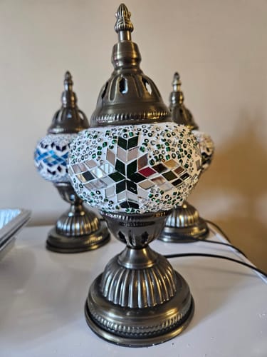 Customer photo review of Wholesale DIY Turkish Mosaic Lamp Kit | Table Lamp | 12 kits