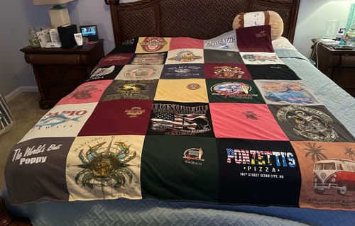 Customer photo review of Premium T Shirt Quilt