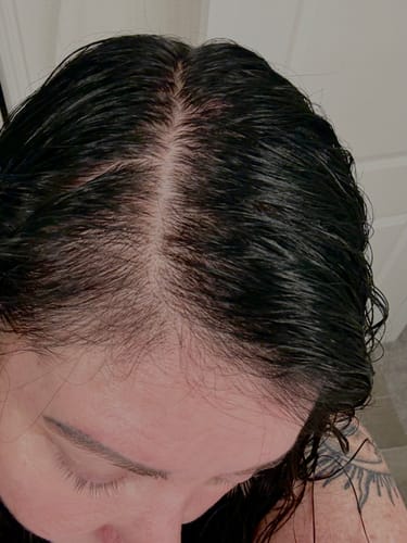 Customer photo review of Instant Dye Shampoo