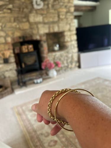 Customer photo review of Classic Gold Bangle