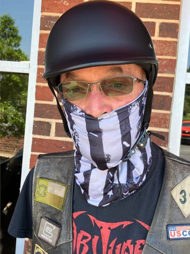 Customer photo review of Low Profile Reversible DOT Polo Helmet / Matte Black