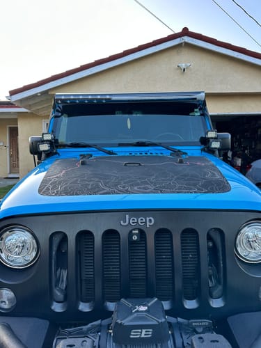Customer photo review of Aerolidz Dual Row Clear Light Bar Cover - 52” LED Silencer