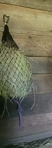 Customer photo review of Hay Chix® Half Bale Net