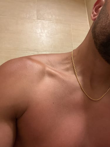 Customer photo review of CLEAN ROPE CHAIN. - 3MM GOLD