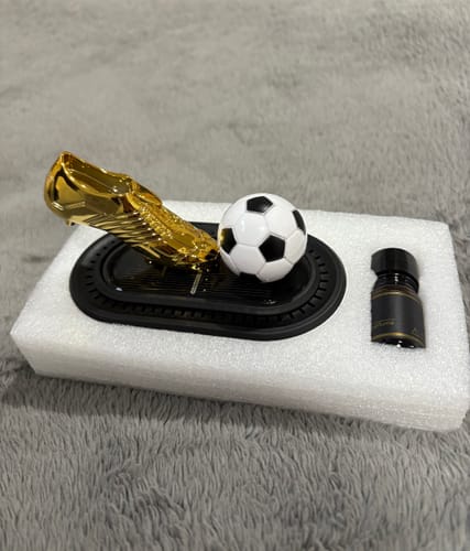 Customer photo review of Soccer-Themed Solar Car Air Freshener