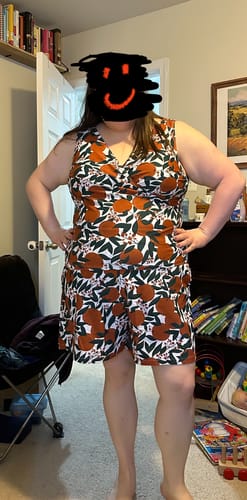 Customer photo review of basil wrap top - FINAL SALE