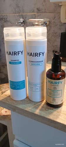 Customer photo review of Combo Anticaída - Shampoo, Acondicionador y Loción