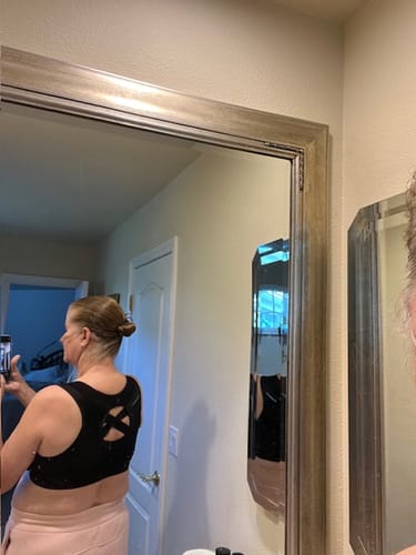 Customer photo review of AlignMe Pullover Posture Sports Bra For Women