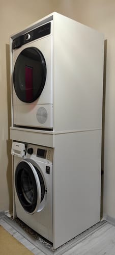 Customer photo review of Rani KD113 Çamaşır Ve Kurutma Makinesi Dolabı Çekmeceli Banyo Dolabı Beyaz