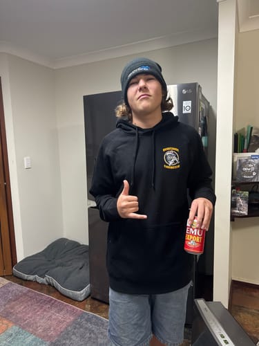 Customer photo review of Fishing Club Hoodie Black