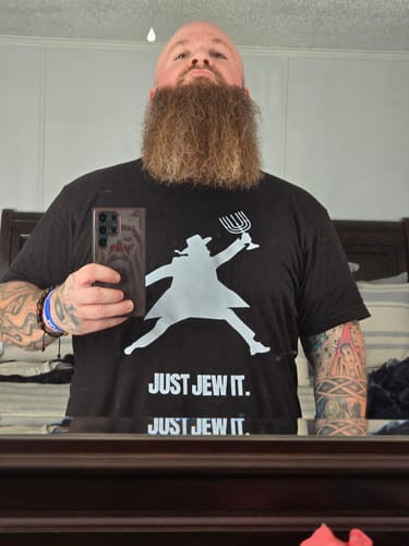 Customer photo review of "Just Jew It" T-Shirt