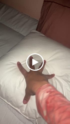 Customer video review of Luxurious Plain Hotel Pillow